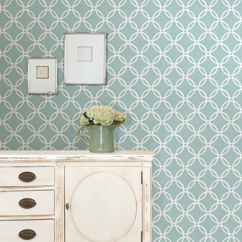 WallPops! Blue Links 18' x 20.5" Wallpaper Roll & Reviews Wayfair